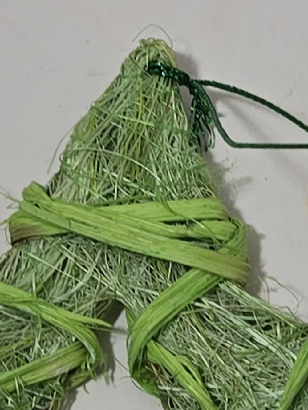 Handcrafted Star Hanging Ornaments - Lime Green & Fuchsia